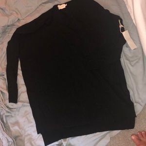 Tunic v neck sweater